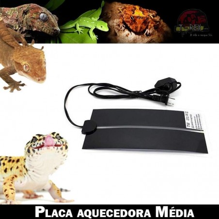 Placa aquecida para Répteis cobra